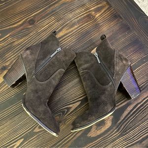 Donald Pliner Sesso Dark Brown Suede Boot